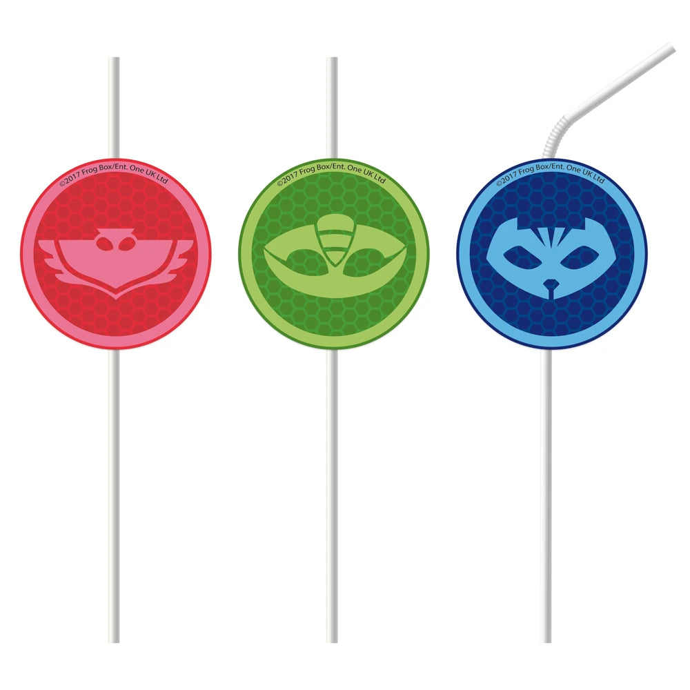 PJ Masks Paper Straws (Pack of 4)