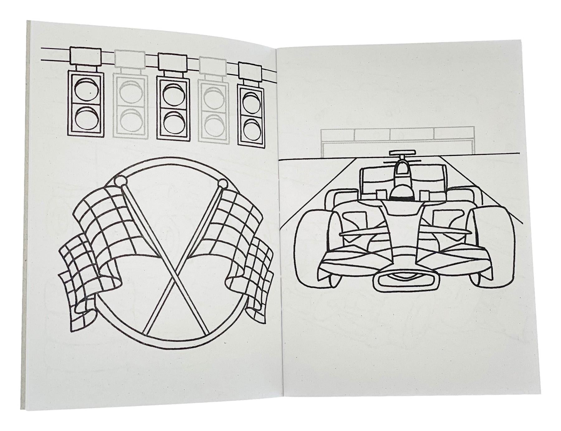Mini Racing Car Sticker Activity Book - Anilas UK