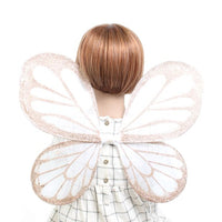 
              White net fairy wings with coloured glitter 45x35cm
            