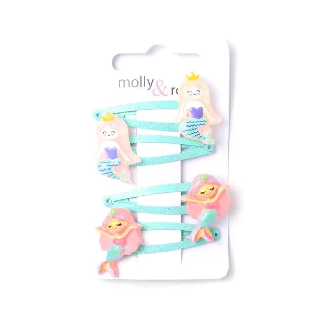 Mermaid Hair Accessories -4cm (Pack of 4) - Anilas UK