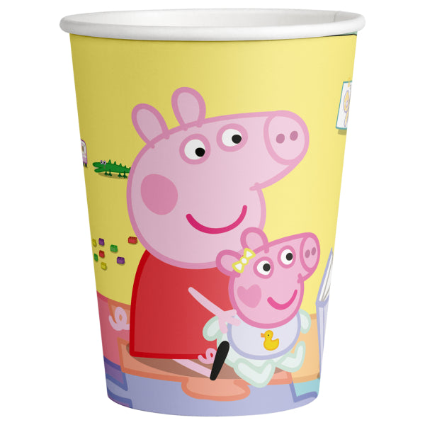 Peppa Pig Paper Cups (Pack of 8) 250ml - Anilas UK