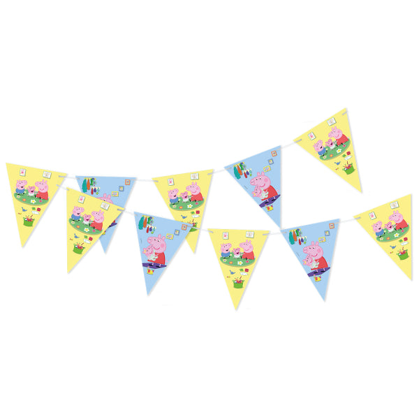 Pennant Paper Banner Peppa Pig Paper 2,4 m - Anilas UK
