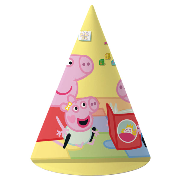 Peppa Pig Paper Party Hats Pack of 6 - Anilas UK