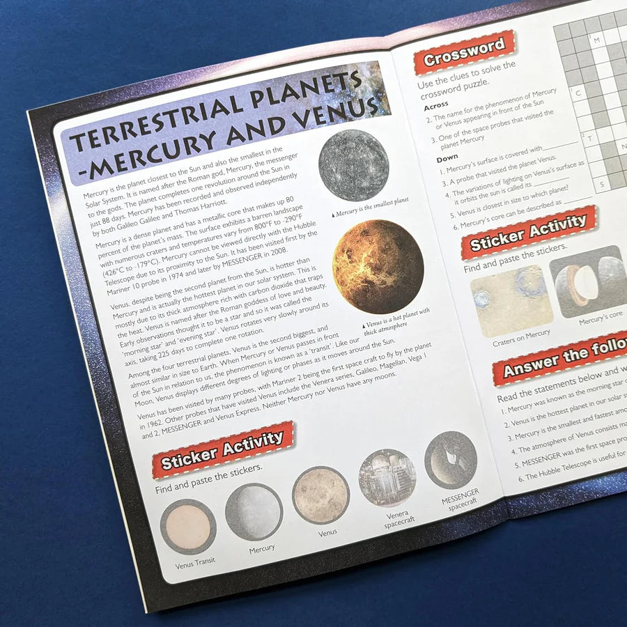 Discover Planets Sticker Book - Find, Stick and Learn