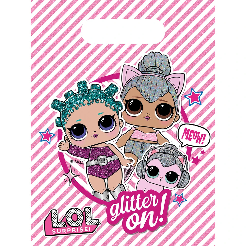 LOL Surprise Plastic Party Bags (Pack of 6)
