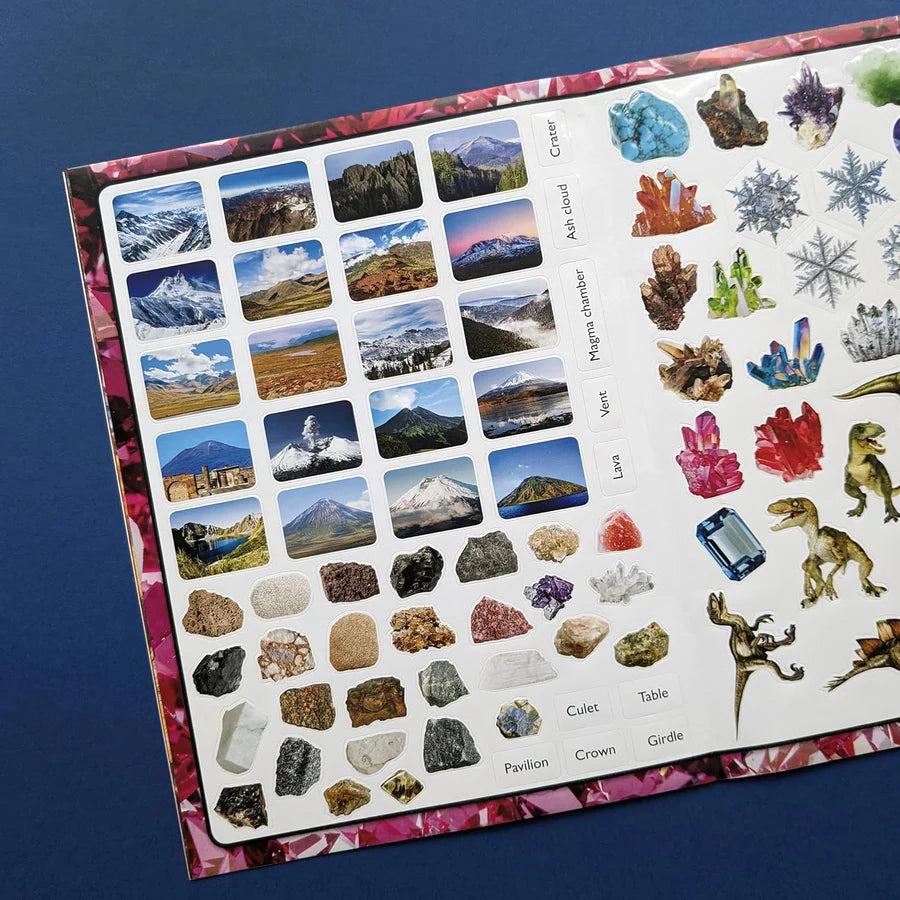 Discover Rocks & Minerals Sticker Book - Find, Stick and Learn - Anilas UK
