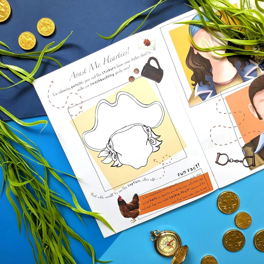 Discover Pirates Sticker Book - Find, Stick and Learn - Anilas UK