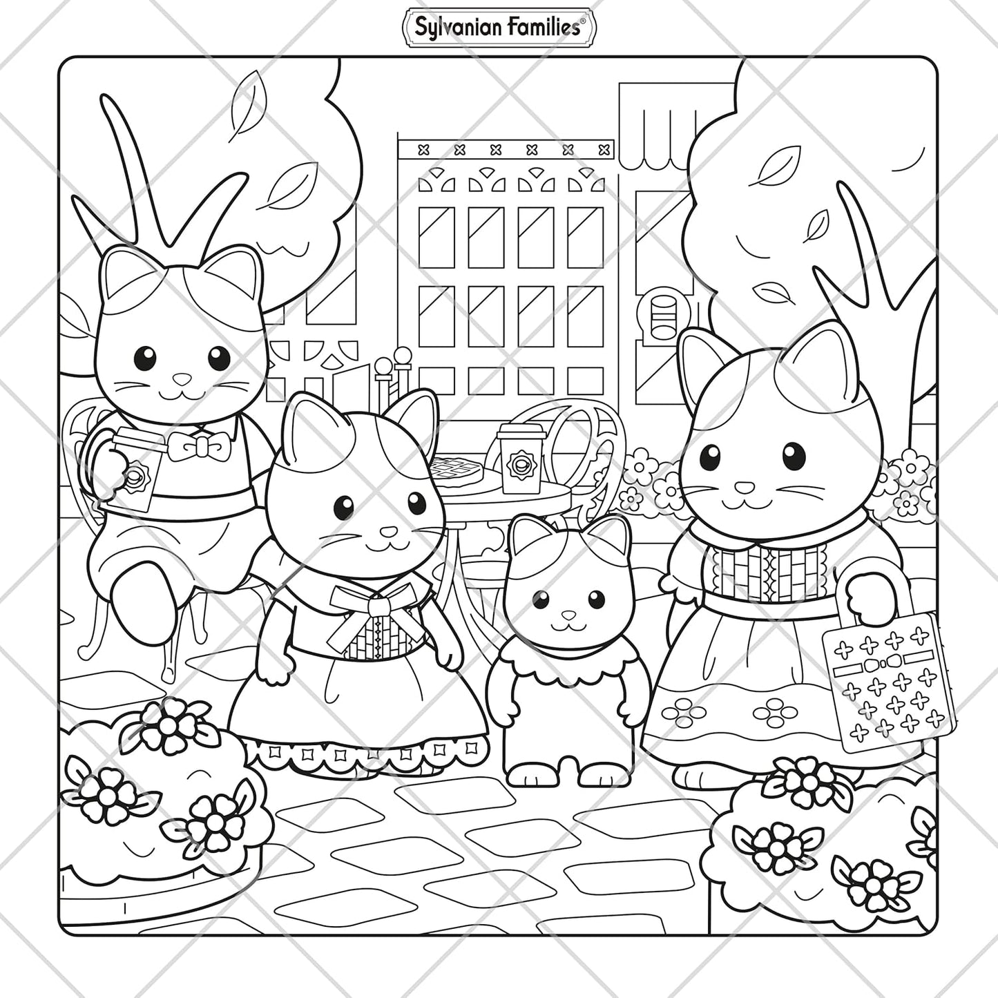 Sylvanian Families Cosy Adventures: Cute and Comfy Colouring