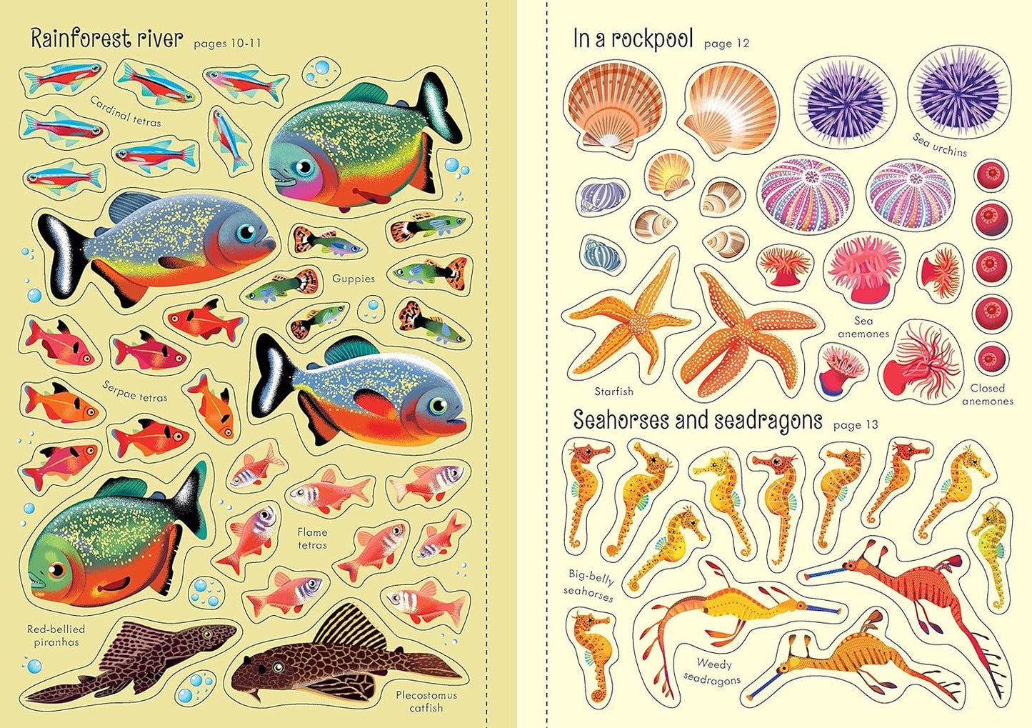 Little First Stickers Aquarium Book