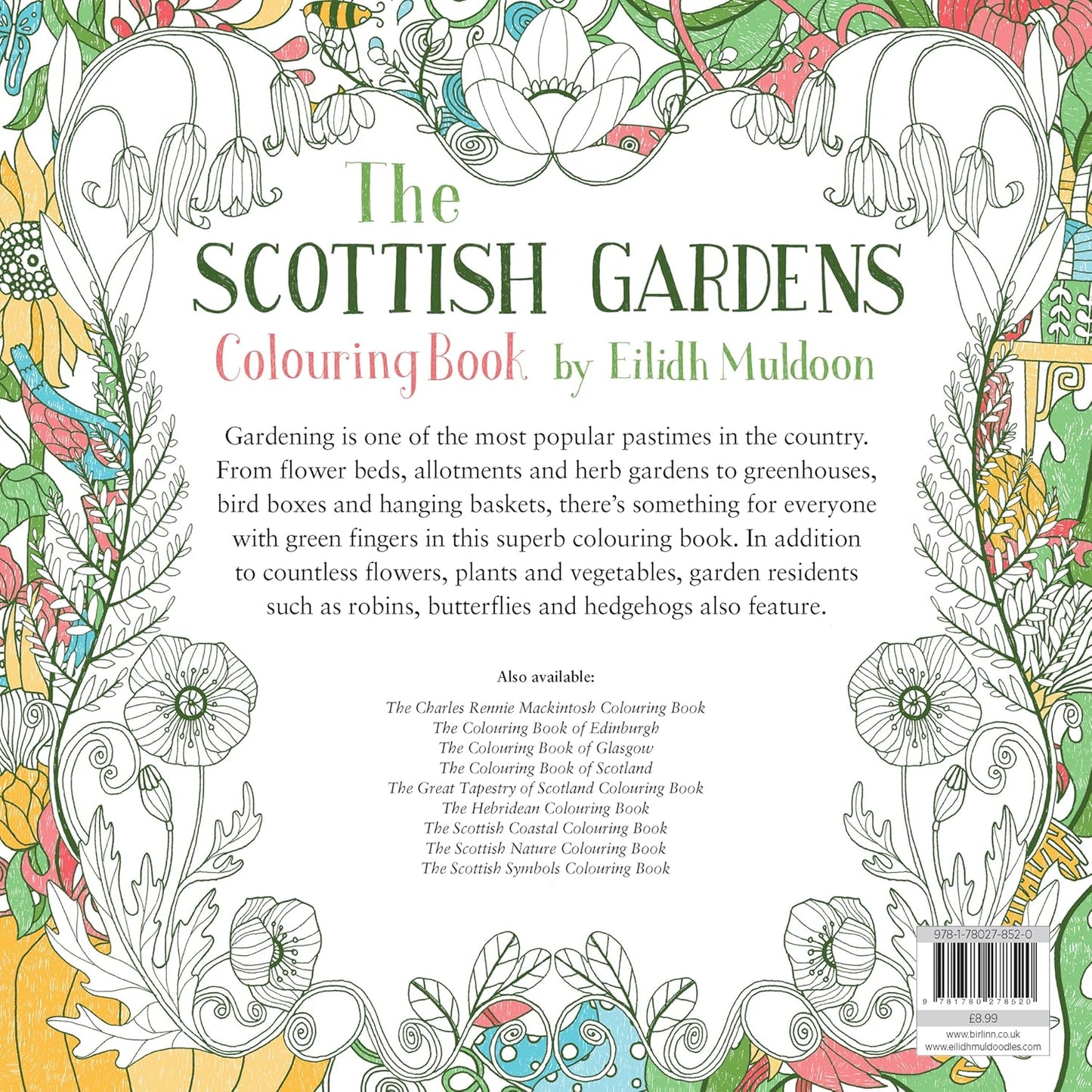 The Scottish Gardens Colouring Book