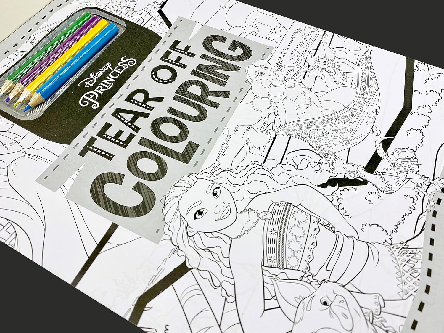 Disney Princess: Tear Off Colouring Book - Anilas UK