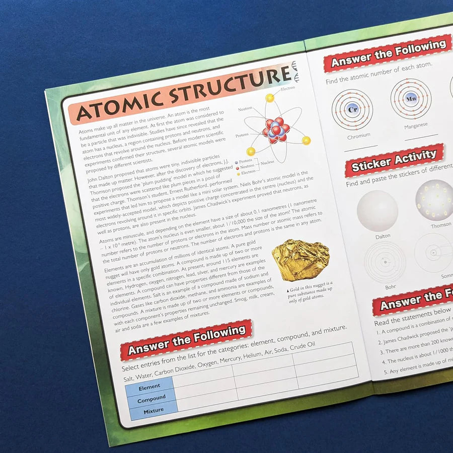 Discover Chemistry Sticker Book - Find, Stick and Learn - Anilas UK