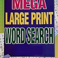 Mega Large Print Wordsearch Book Puzzle Book - Anilas UK