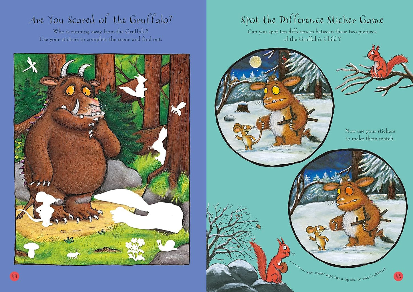 The Gruffalo and Friends Festive Super Sticker Book - Anilas UK