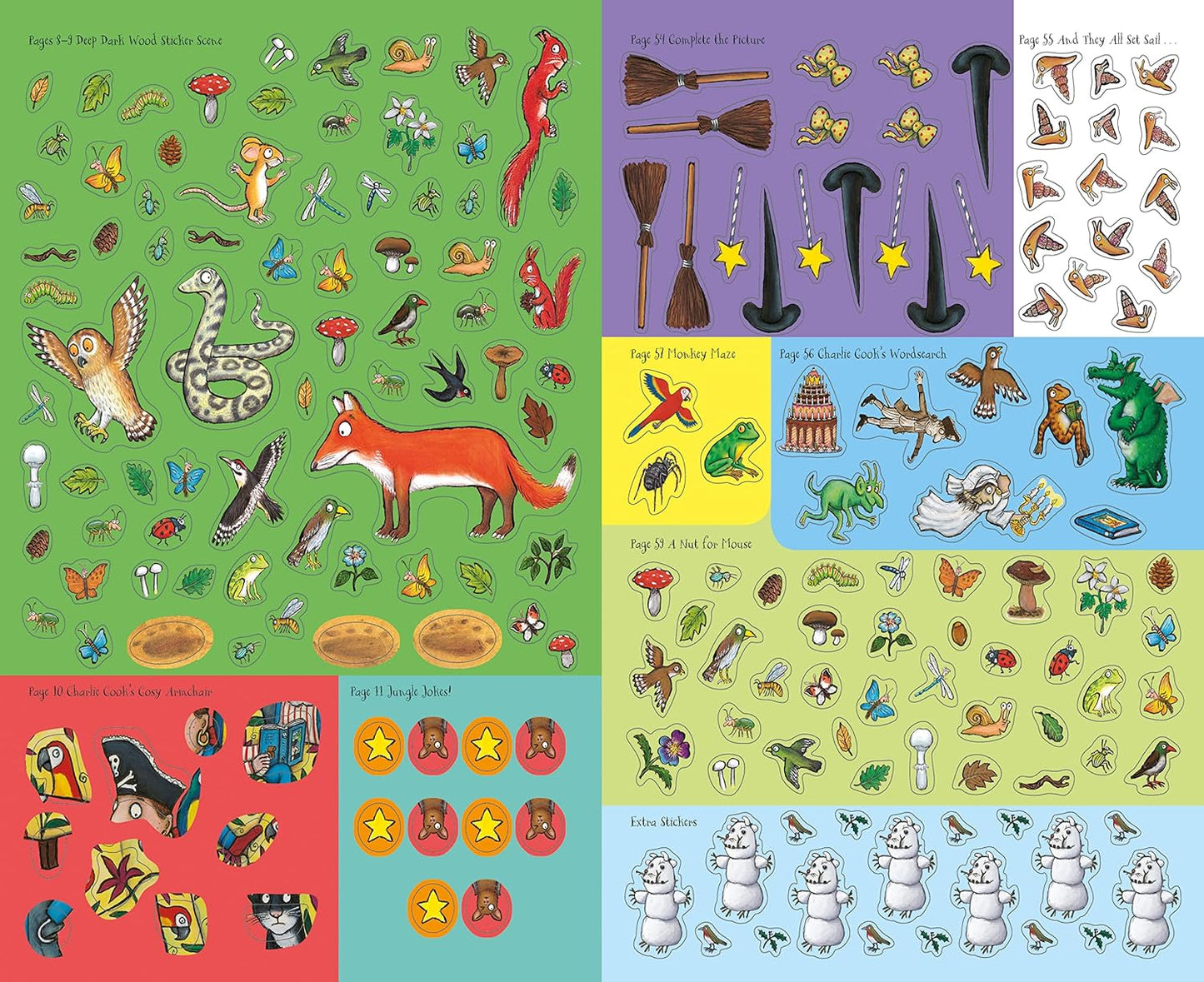 The Gruffalo and Friends Festive Super Sticker Book - Anilas UK