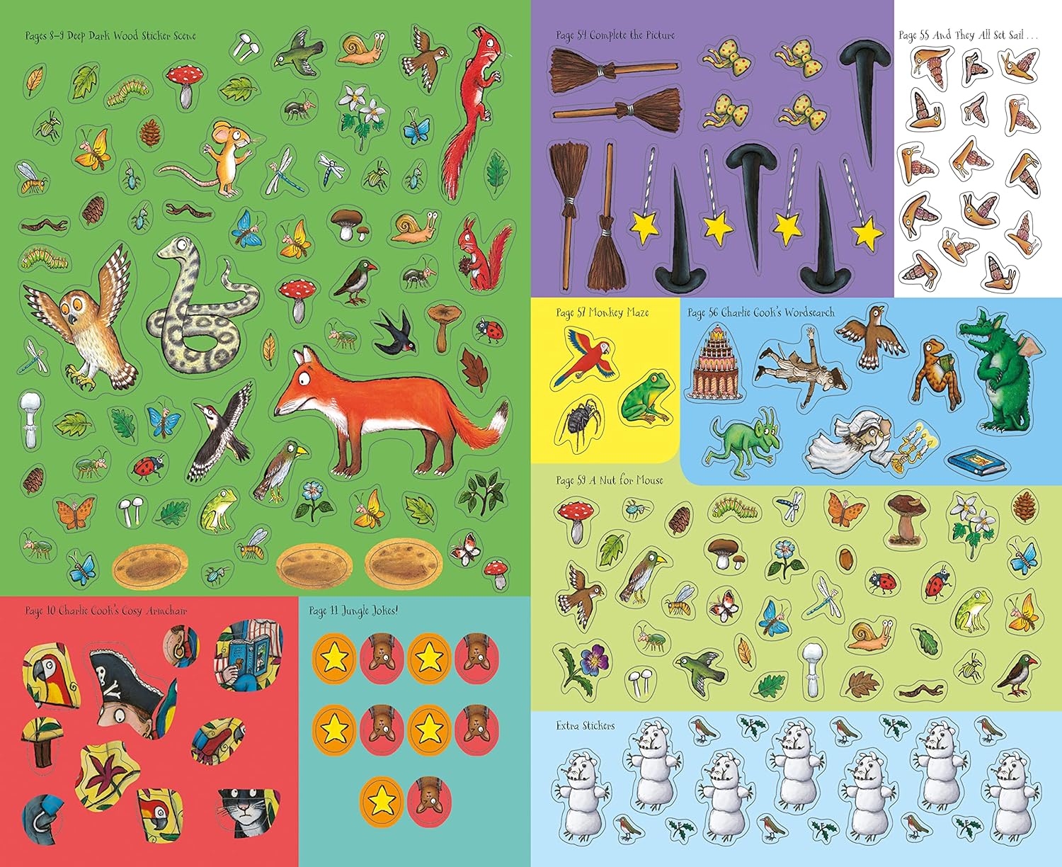 The Gruffalo and Friends Festive Super Sticker Book - Anilas UK