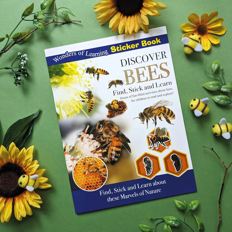 Discover Bees Sticker Book - Find, Stick and Learn - Anilas UK