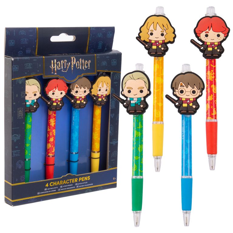 Harry Potter 4 Character Pens with Toppers