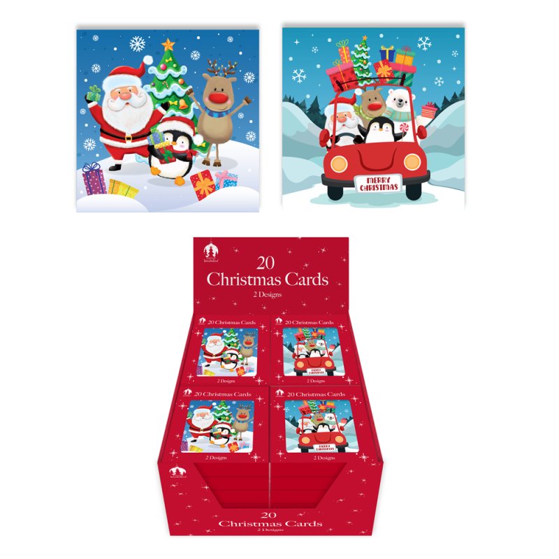 Christmas Mini Cards - Pack of 20