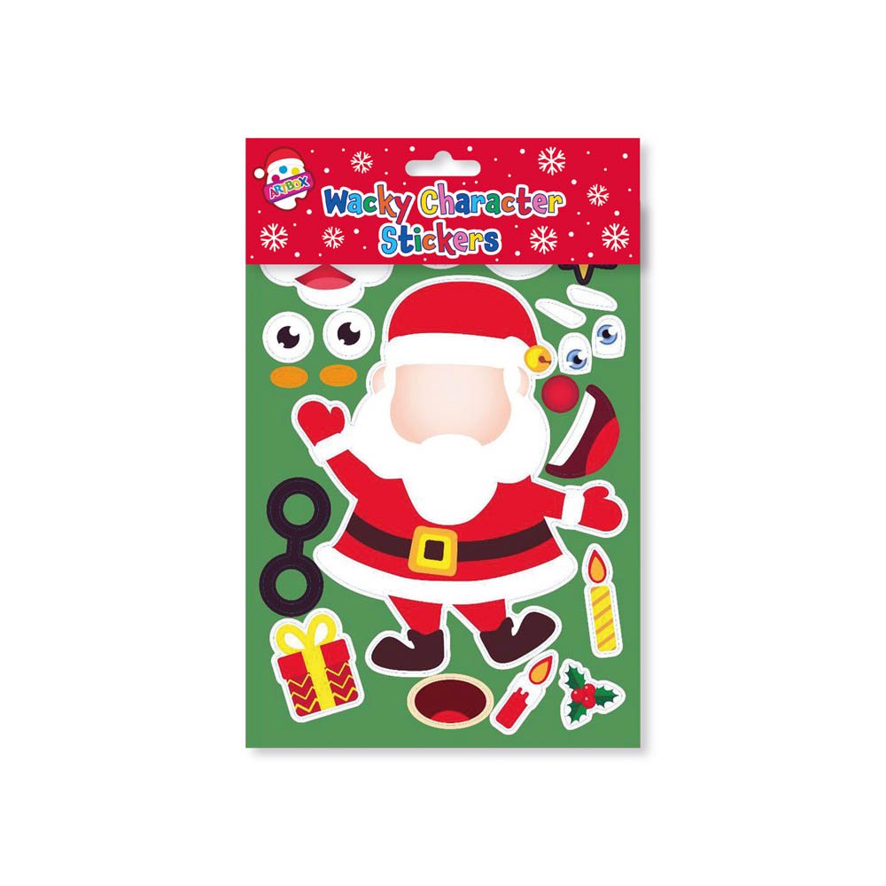 Design Your Own Wacky Christmas Character Sticker Pack