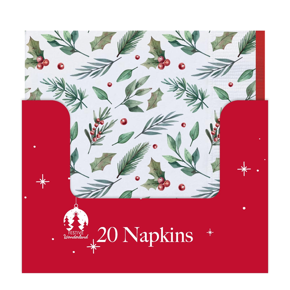 Christmas Traditional 20 Paper Napkins