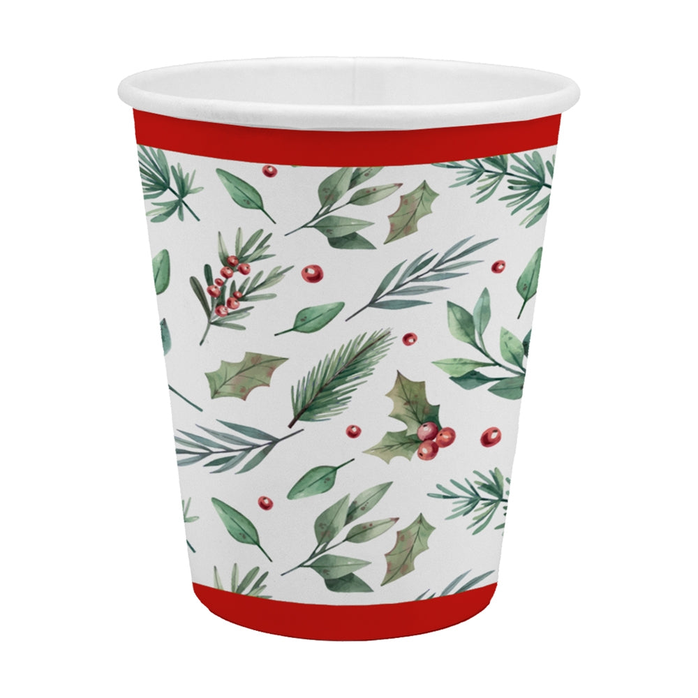 Christmas Traditional Party Cups (Pack of 6)