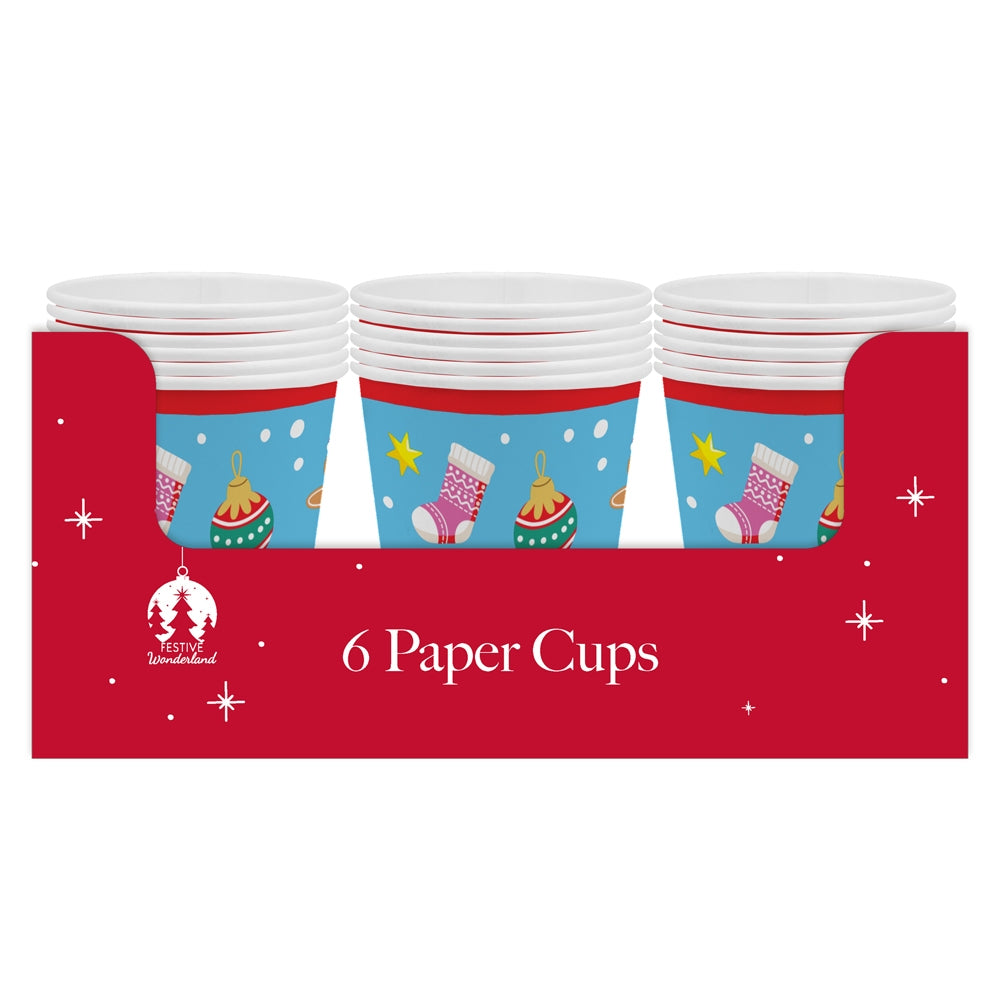 Christmas Children's Character Party Cups (Pack of 6)