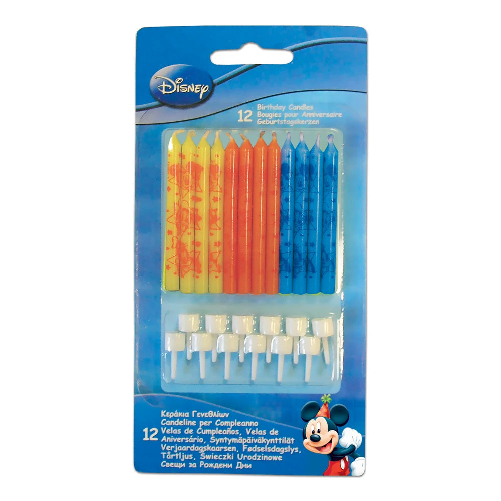 Disney Mickey Birthday Cake Candles (Pack of 12)