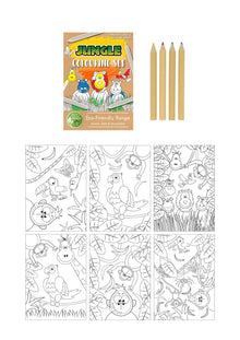 Eco Friendly Mini Jungle Colouring Set - Anilas UK