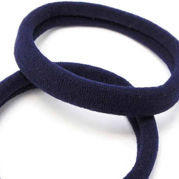 Set of 4 Navy Blue School Ponytail Holder & Snap Clips Set - Anilas UK