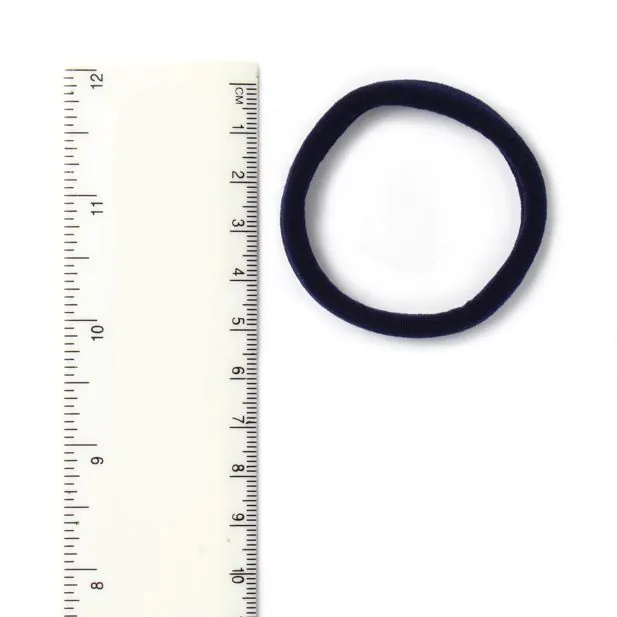 Set of 4 Navy Blue School Ponytail Holder & Snap Clips Set - Anilas UK