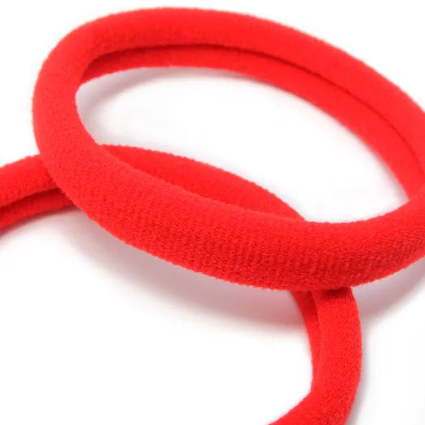 Set of 4 Red Gingham School Ponytail Holder & Snap Clips Set - Anilas UK