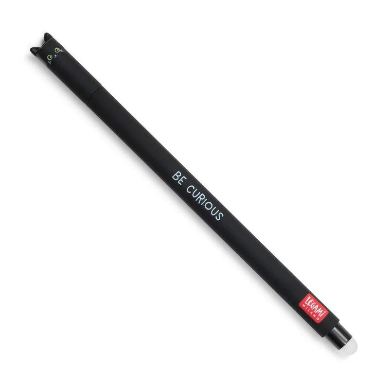 Legami Cat Erasable Gel Pen with Black Ink - Anilas UK