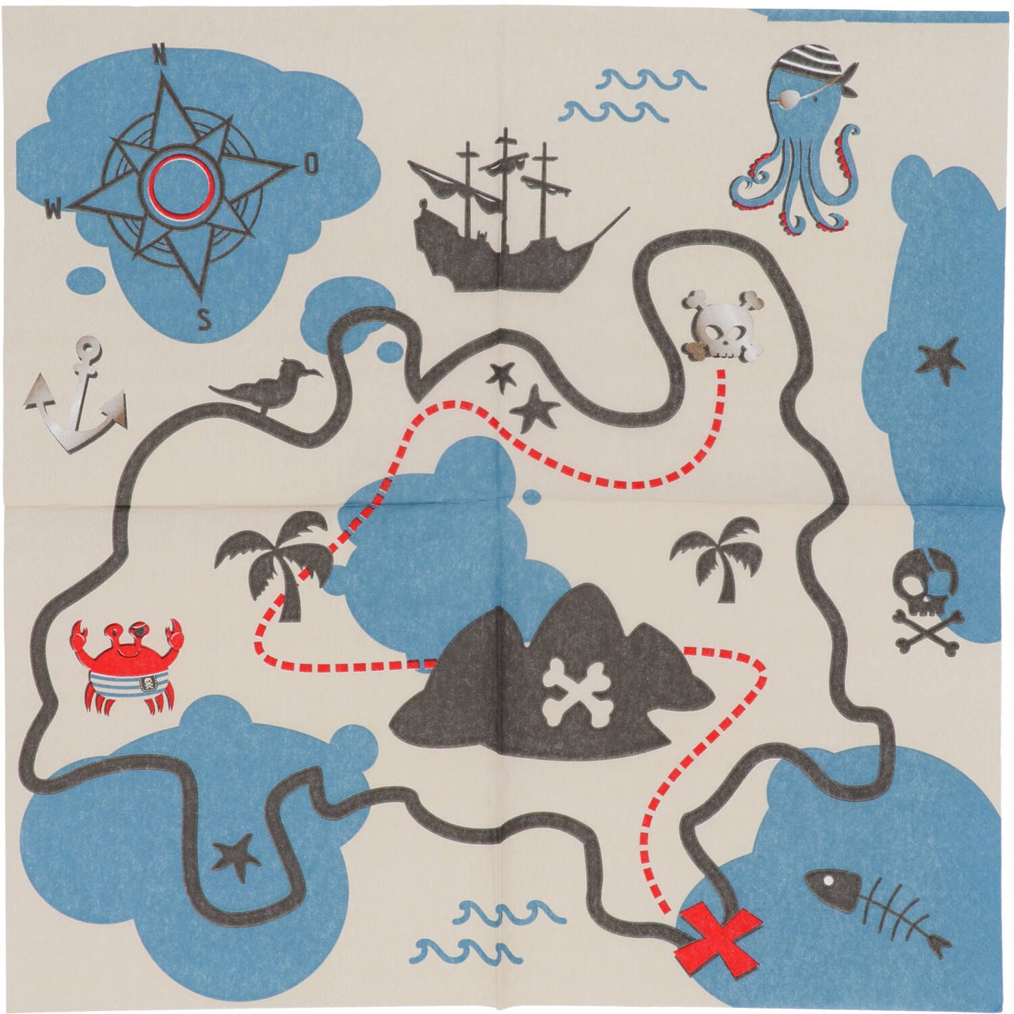 Pirate Party Napkins (Pack of 20) - Anilas UK