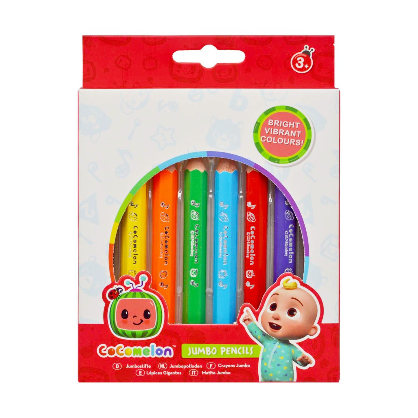 CoComelon 8 Jumbo Pencils - Anilas UK