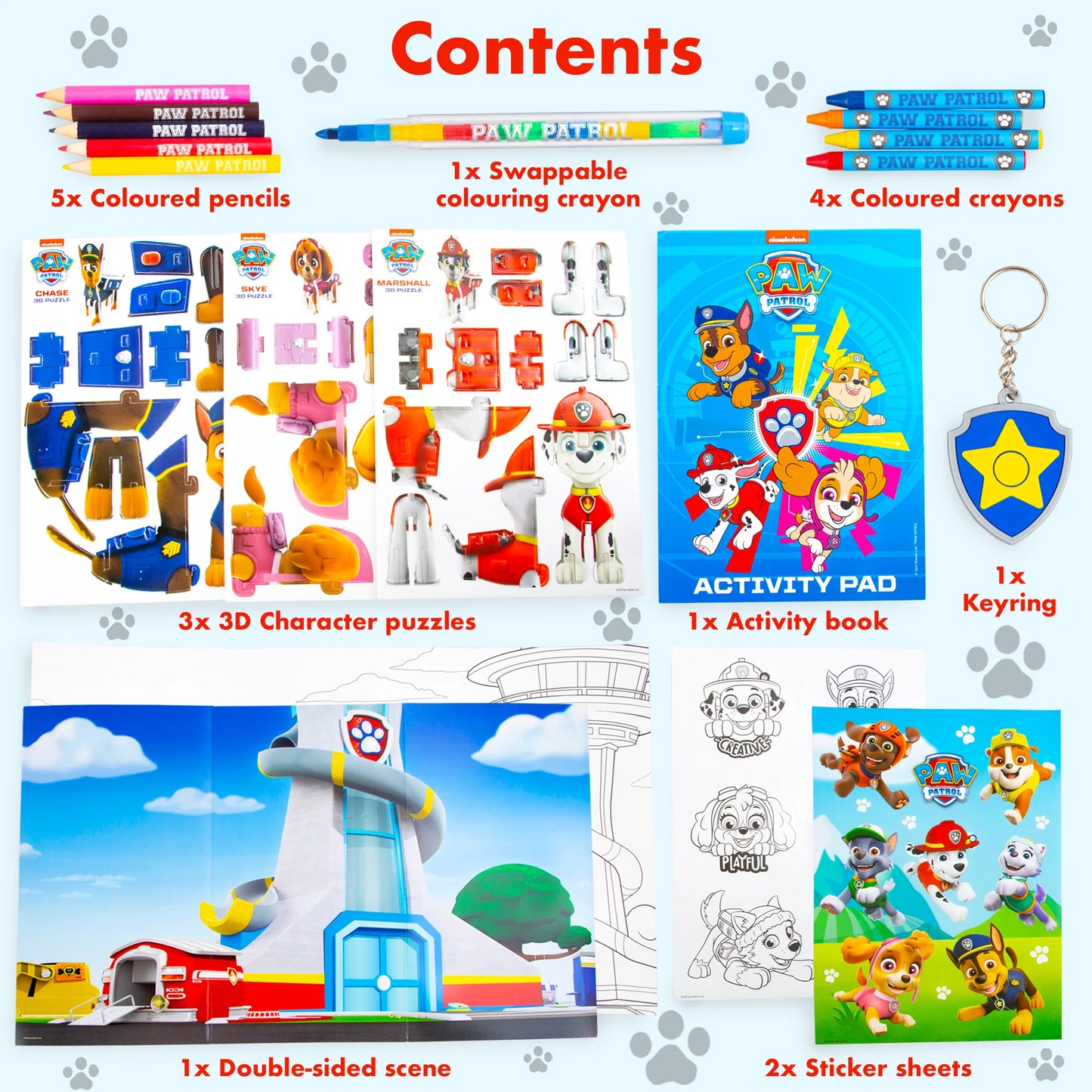 Paw Patrol Chase Craft Backpack - Anilas UK