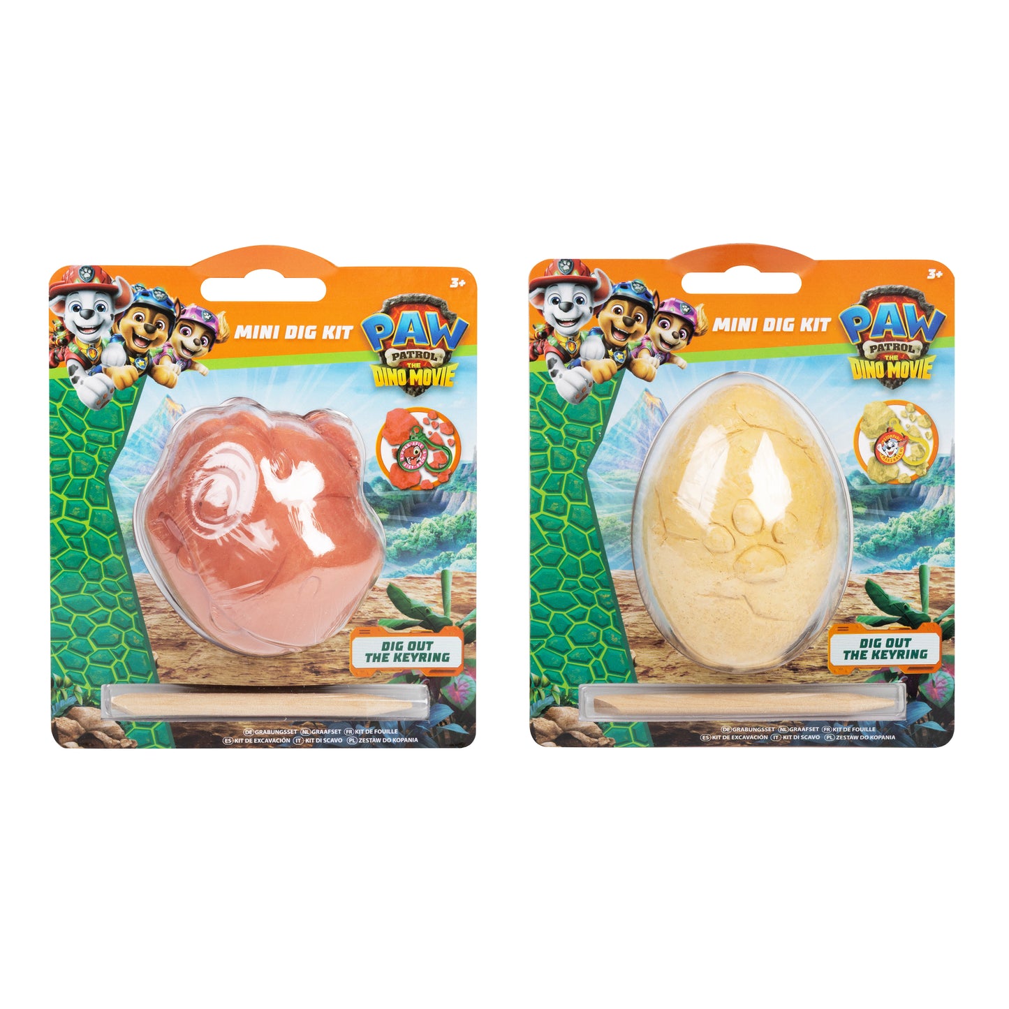 Paw Patrol Mini Dig Kit with Keyring inside