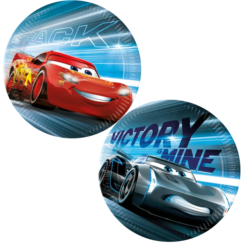 Disney Cars Victory Is Mine Paper Plates - 23cm (Pack of 8)