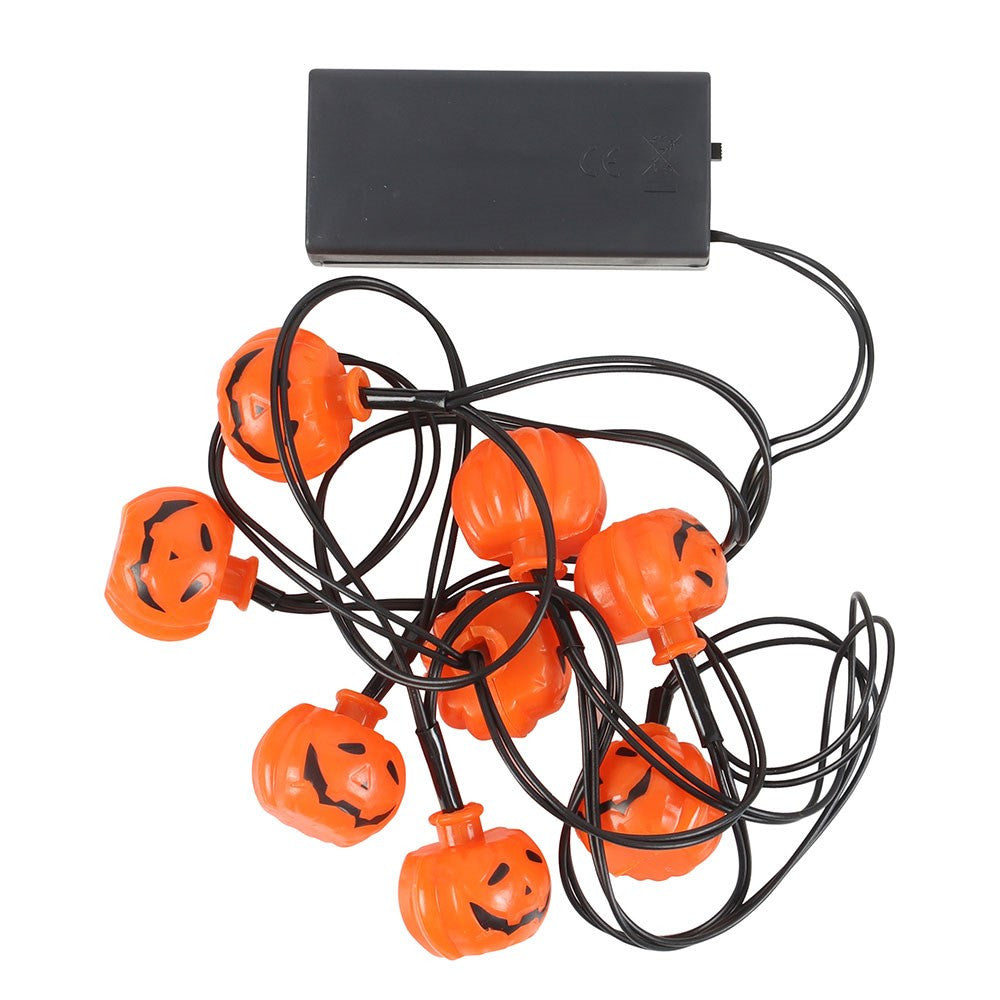 Halloween 8 Light Up LED Pumpkin Lights - Anilas UK