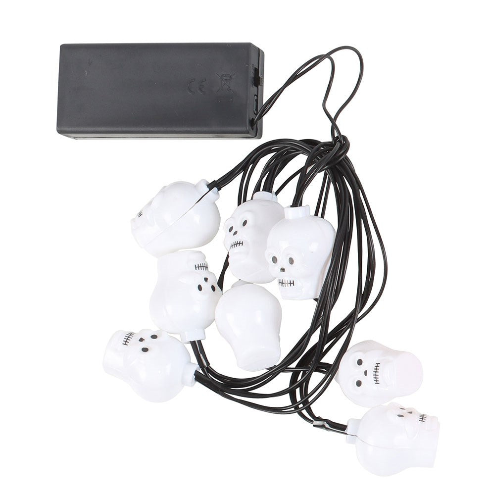 Halloween 8 Light Up LED Skull Lights - Anilas UK