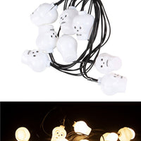 Halloween 8 Light Up LED Skull Lights