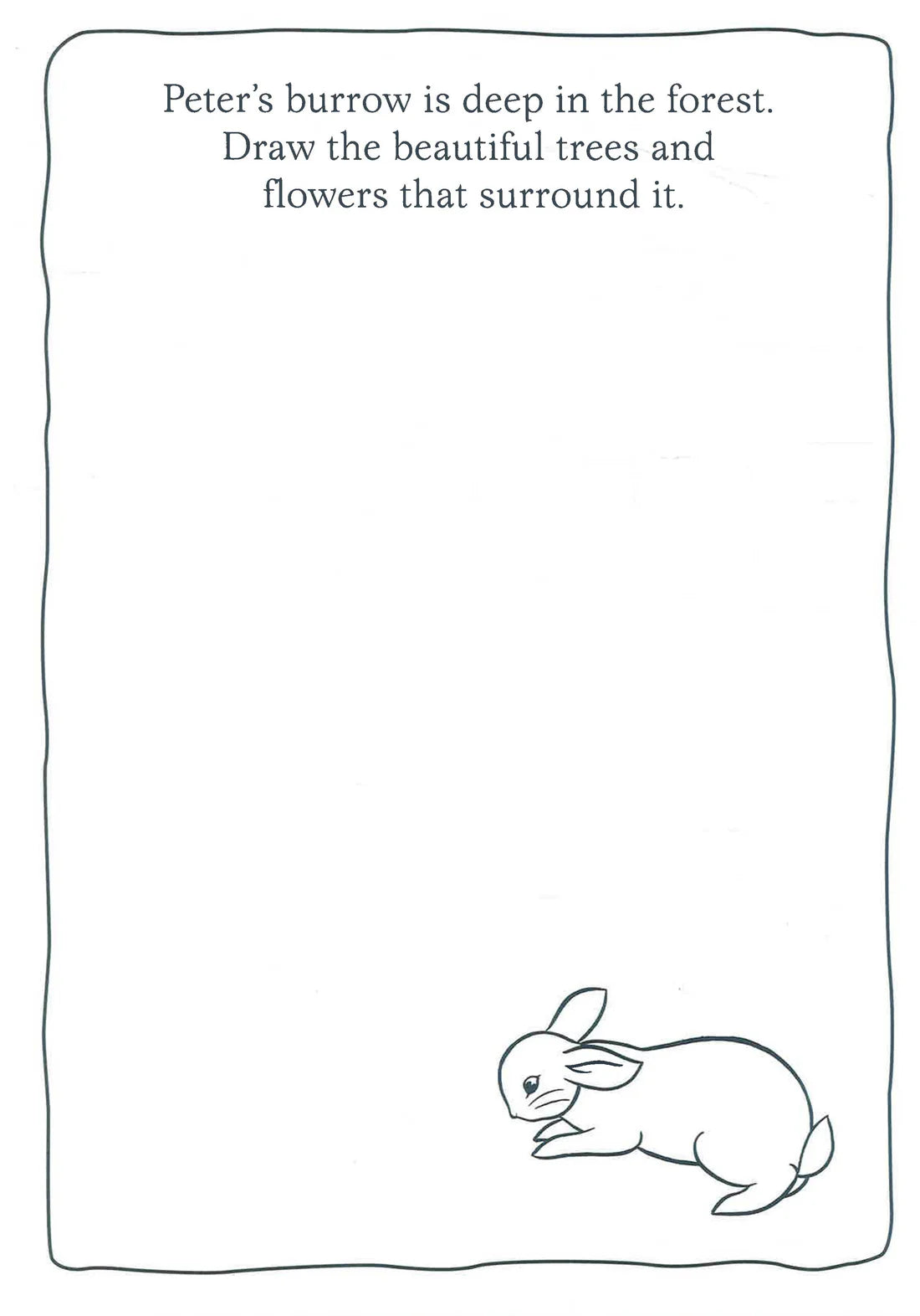 Peter Rabbit Homes And Hideouts Colour And Doodle Book A4 - Anilas UK