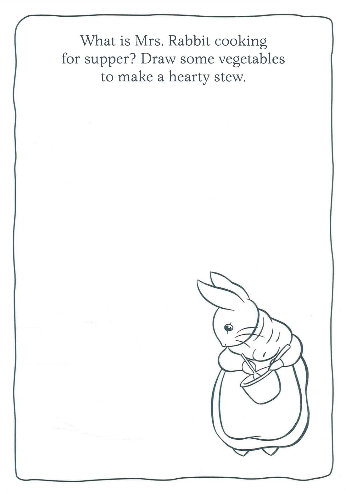 Peter Rabbit Favourite Foods Colour And Doodle Book A4 - Anilas UK