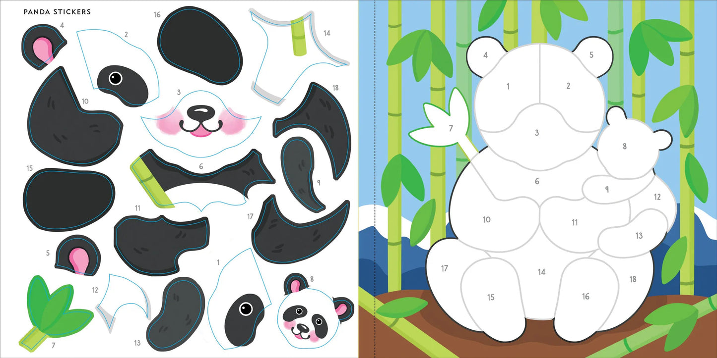 My First Colour-by-Sticker Book - Wild Animals - Anilas UK