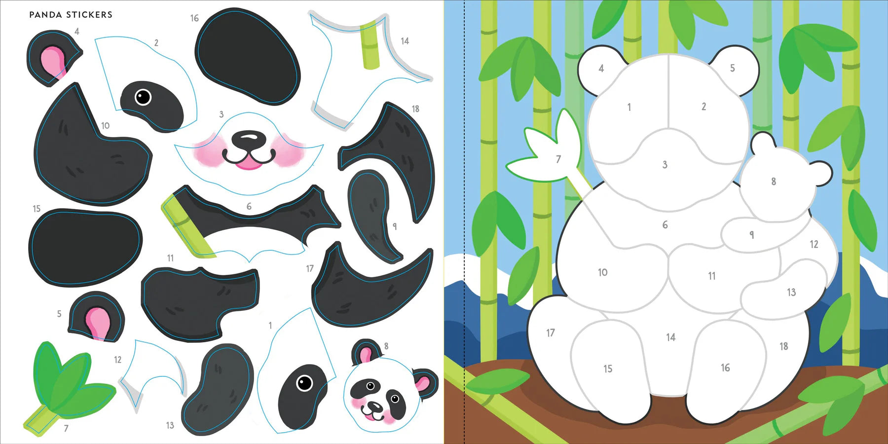My First Colour-by-Sticker Book - Wild Animals - Anilas UK