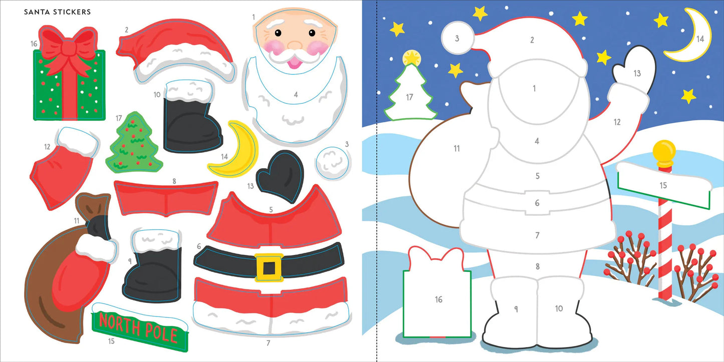 My First Colour-by-Sticker Book - Christmas - Anilas UK