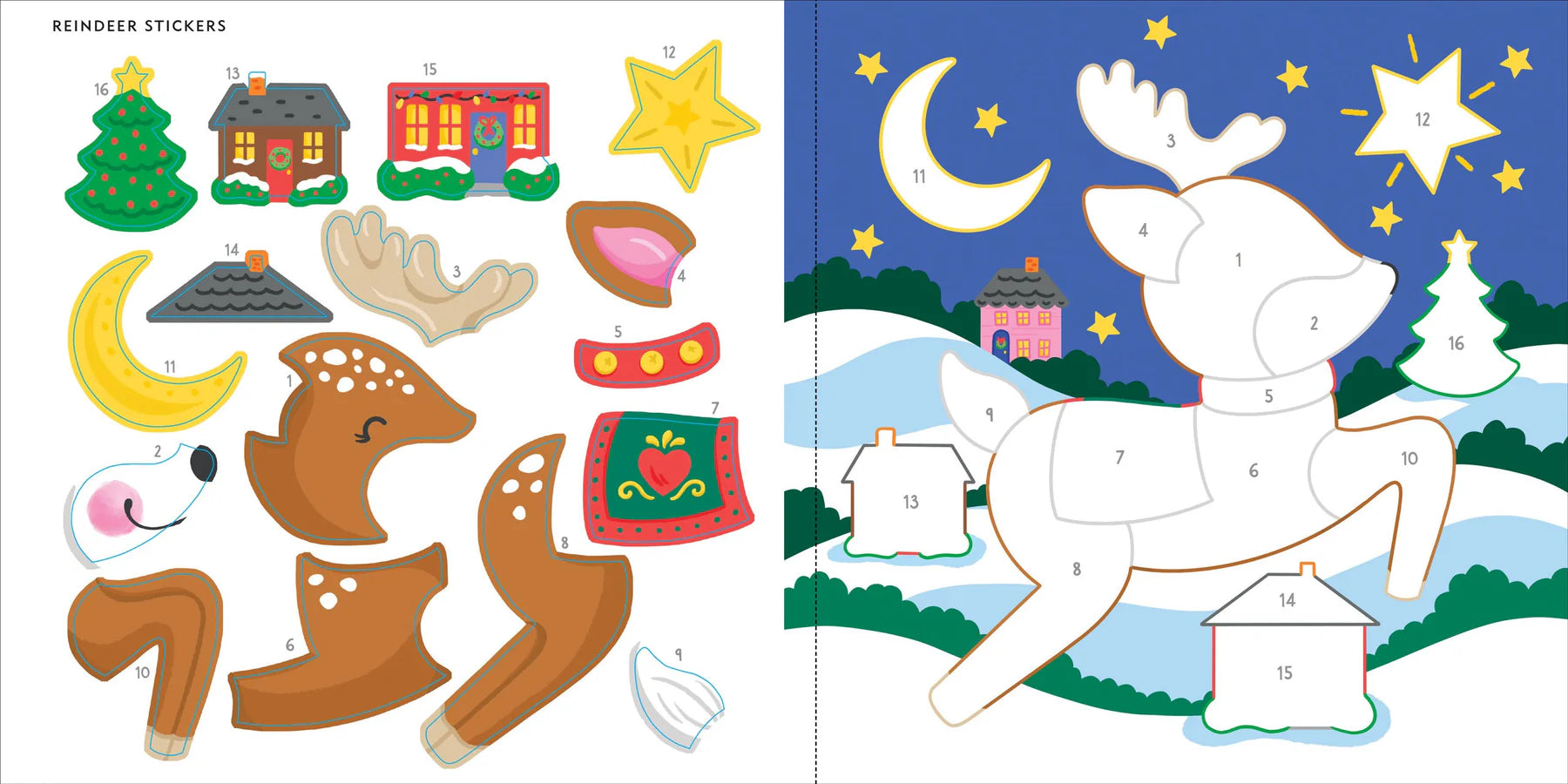 My First Colour-by-Sticker Book - Christmas - Anilas UK
