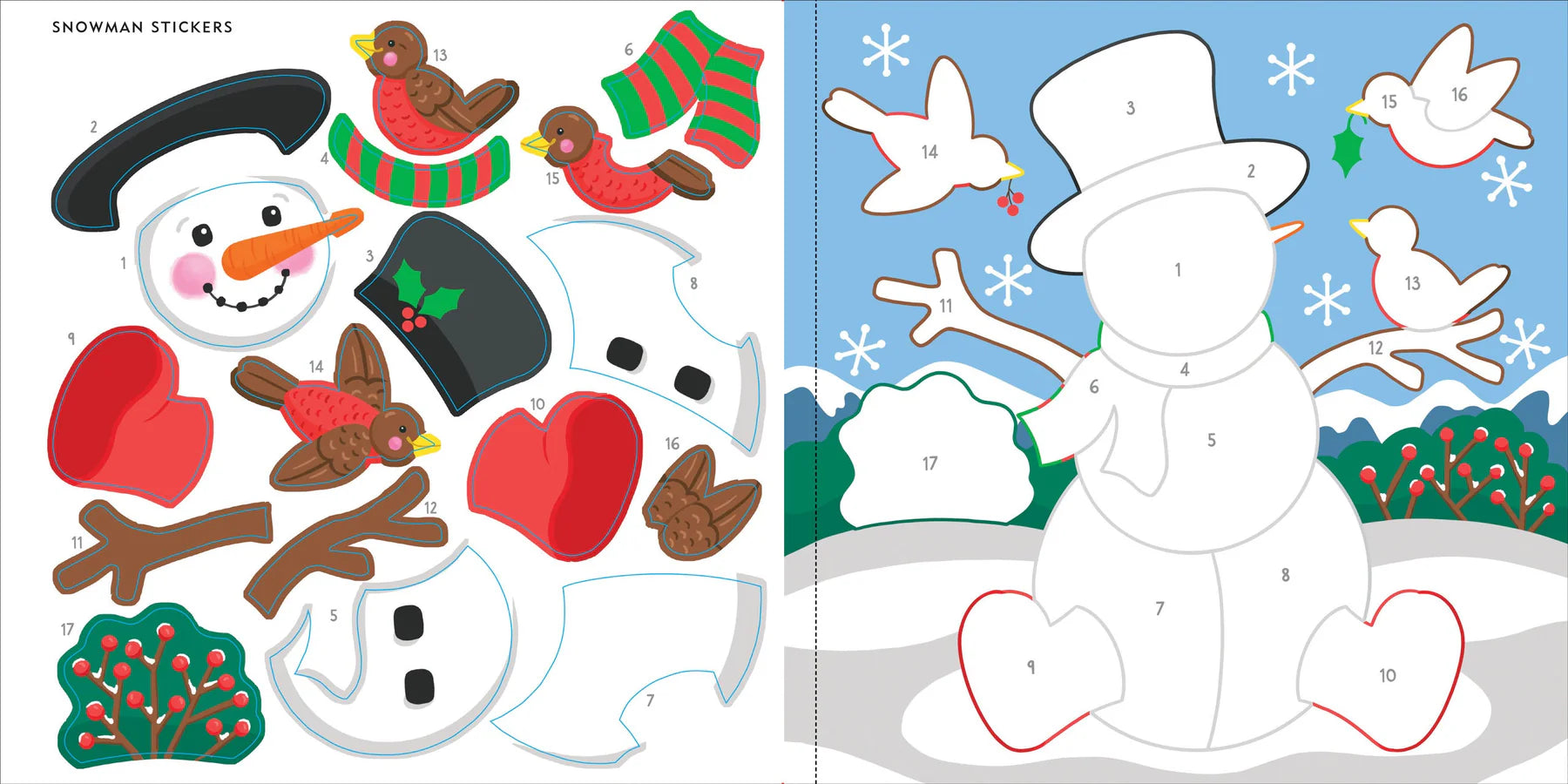 My First Colour-by-Sticker Book - Christmas - Anilas UK
