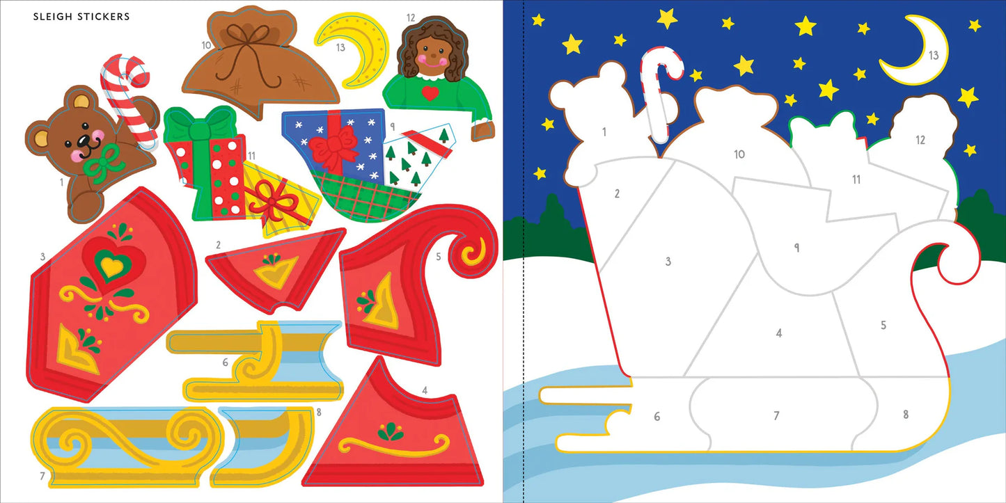 My First Colour-by-Sticker Book - Christmas - Anilas UK