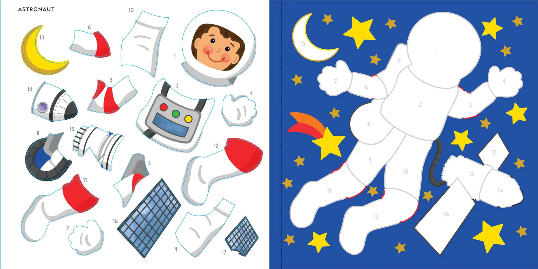 My First Colour-By-Sticker Book - Outer Space - Anilas UK
